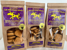 Load image into Gallery viewer, Fresh organic Tasmanian apple juice from the Huon Valley in Tasmania in a healthy treat !  Dogs often love to munch on apples and this treat uses fresh organic Tasmanian apple juice with a touch of Tasmanian Leatherwood honey. A special treat in the shape of an apple your dog will love !