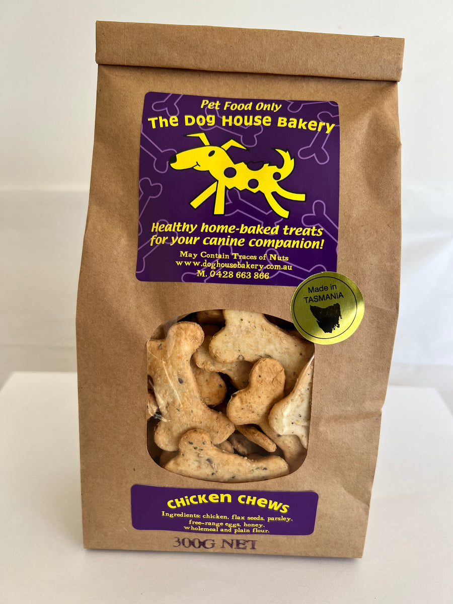 Chicken Chews Thin Small Bones 300gms Bag The Dog House Bakery