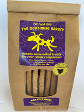 Load image into Gallery viewer, Barking Beef in a large bone - A delicious treat made from 100% Tasmanian Beef - 95% Lean meat ,parsley, and flax seeds that your dog will love. 100% Australian made 
