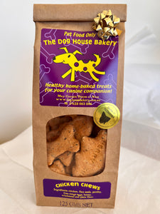 Xmas Chicken Chews - Xmas Trees and Small Bones 125gms